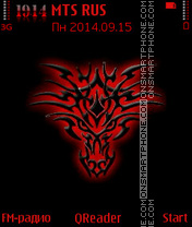 Red-Symbol tema screenshot