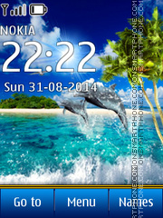 Dolphins In Paradise es el tema de pantalla