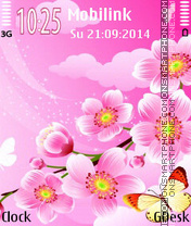 Capture d'écran Cherry blossom thème