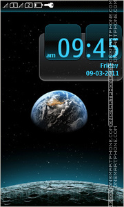 Space Planet tema screenshot