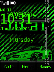 Capture d'écran Mercedes Benz SLS thème