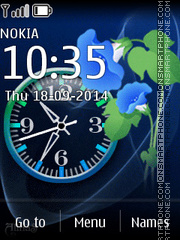 Blue Flower 10 theme screenshot