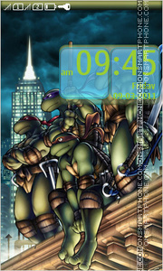 Скриншот темы Teenage Mutant Ninja Turtles 01
