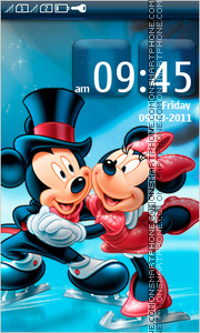 Скриншот темы Mickey and Minnie 03