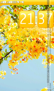 Golden Blossom tema screenshot
