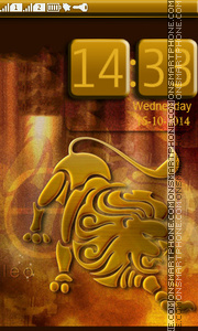 Capture d'écran Zodiac Leo thème