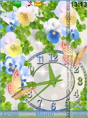 Flowers Butterflies tema screenshot