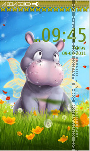 Capture d'écran Purple Hippo thème