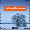 Blue Winter tema screenshot