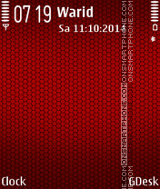 Red hex Theme-Screenshot