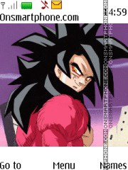 Скриншот темы Dragon Ball Z Goku SSJ4