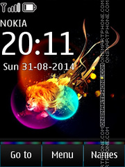 Abstract Lion 04 tema screenshot