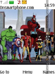 Скриншот темы Avengers