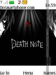 Capture d'écran Death Note thème