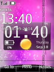 Скриншот темы Pinky Desire Widget