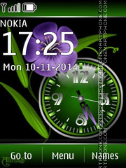 Purple Flower 04 tema screenshot