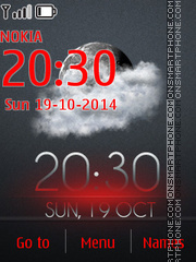 Luminescent Clock theme screenshot