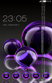 Glass Ball tema screenshot