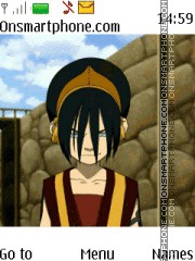 Скриншот темы Avatar Toph Beifong Fire