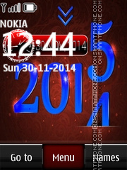 2015 Digital Clock tema screenshot