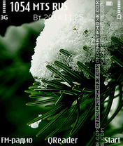 Capture d'écran Green & Snow thème