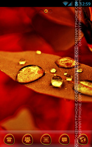 Golden Drops tema screenshot