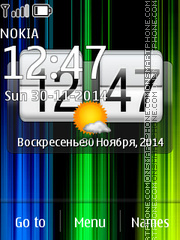 Fancy Clock 02 tema screenshot