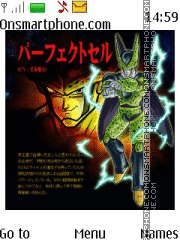 Скриншот темы Dragon Ball Z Cell