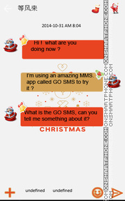 Merry Christmas theme screenshot