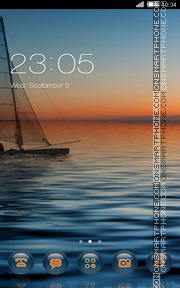 Beautiful Sunset tema screenshot