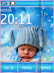 Sleeping Baby 01 tema screenshot