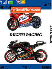 Ducati Racing theme screenshot