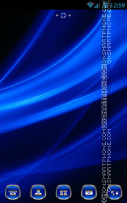 Blue Design es el tema de pantalla