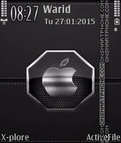 Silver Leather tema screenshot