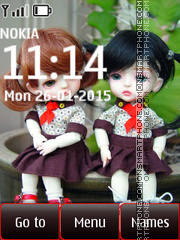 Friends Dolls theme screenshot