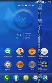 Capture d'écran Сycloid blue thème