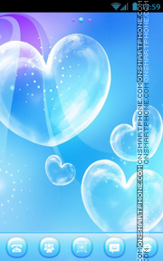 Love Bubble tema screenshot