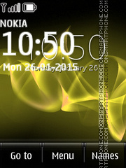 Скриншот темы Sony Xperia Yellow Lines