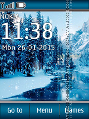 Snowy Forest es el tema de pantalla