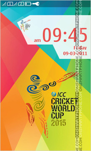 Capture d'écran ICC Cricket World Cup 2015 thème