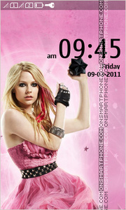 Capture d'écran Avril Lavigne 04 thème