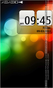 Abstract Color Bokeh theme screenshot