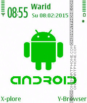 Green Android tema screenshot