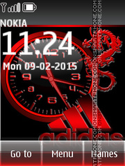 Adidas Clock 03 tema screenshot