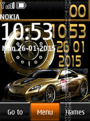 Nissan Dual Clock tema screenshot