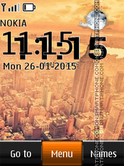 New York City Live Clock theme screenshot