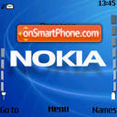 Aqua Blue Nokia theme screenshot