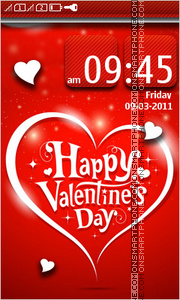 Happy Valentines Day 17 theme screenshot