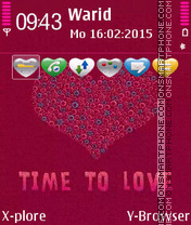 Time To Love tema screenshot