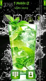 Mojito Cocktail tema screenshot